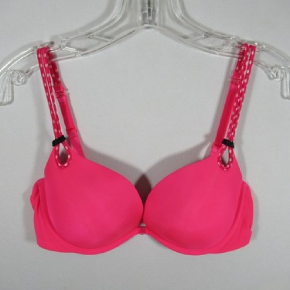 Victoria's Secret Sexy Little Things Hot Pink Push-Up Bra, Size 34D
